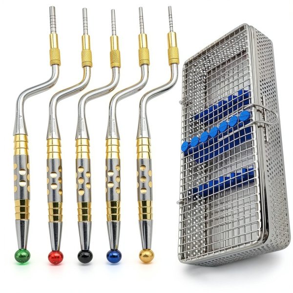 Wise Linkers Osteotomes Set 5-Piece Dental Surgical Kit with-0