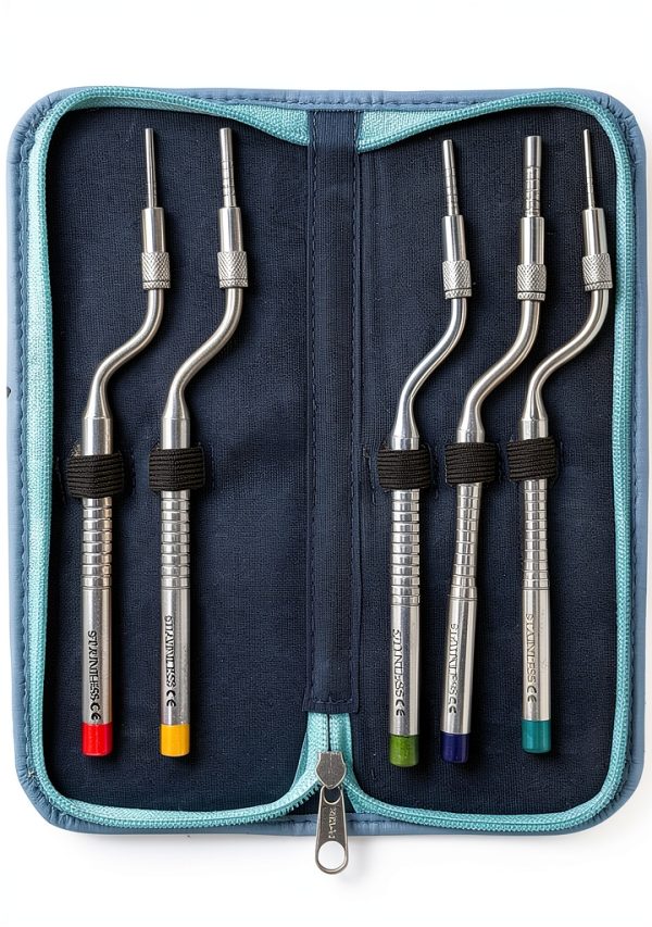 Dental Osteotomes A2Z Scilab 5‑Piece Concave Tips Color‑Coded Steel-1