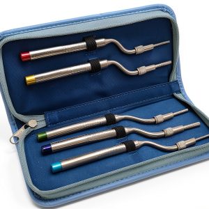 Dental Osteotomes A2Z Scilab 5‑Piece Concave Tips Color‑Coded Steel-0