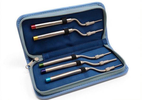 Dental Osteotomes A2Z Scilab 5‑Piece Concave Tips Color‑Coded Steel-0